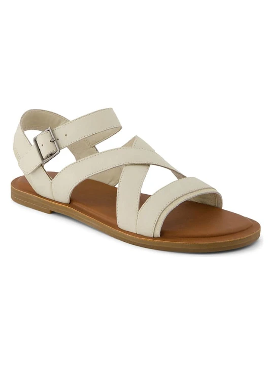 Zdjęcie produktu TOMS Skórzane sandały w kolorze kremowym rozmiar: 39