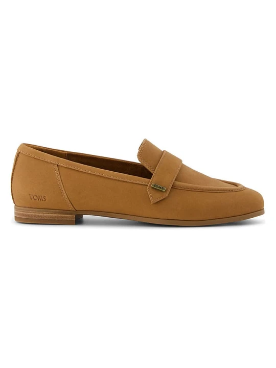 Zdjęcie produktu TOMS Skórzane slippersy w kolorze jasnobrązowym rozmiar: 38
