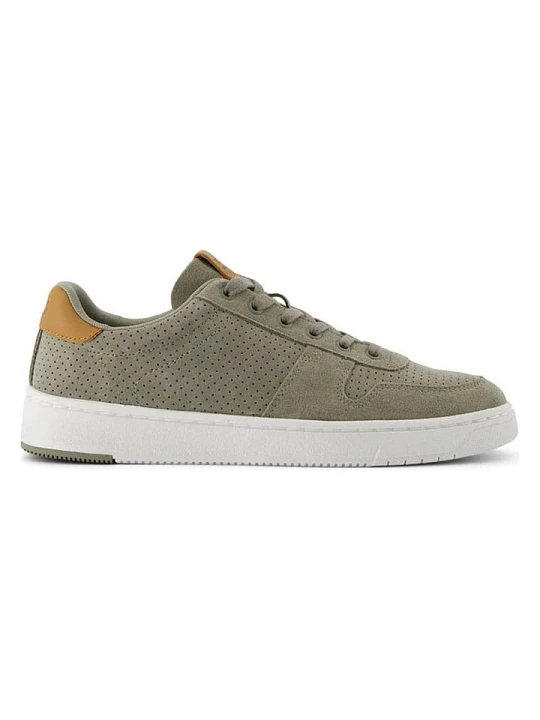 Zdjęcie produktu TOMS Skórzane sneakersy w kolorze khaki rozmiar: 41
