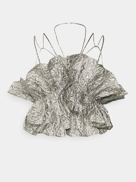 Zdjęcie produktu Top AKNVAS srebrny