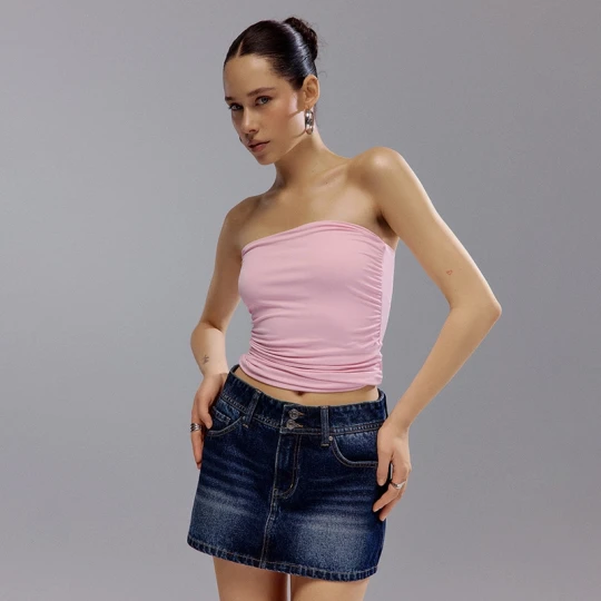 Zdjęcie produktu Top bandeau jasnoróżowy House