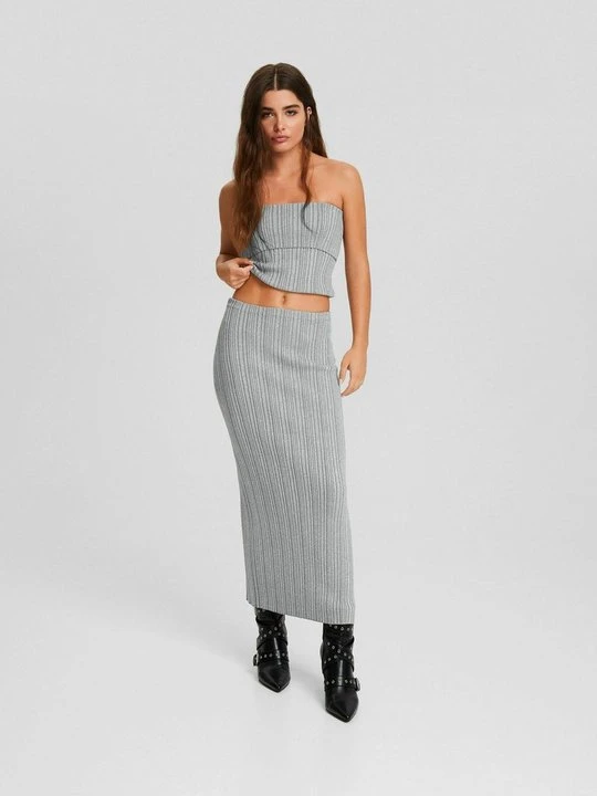 Zdjęcie produktu Top Bershka szary