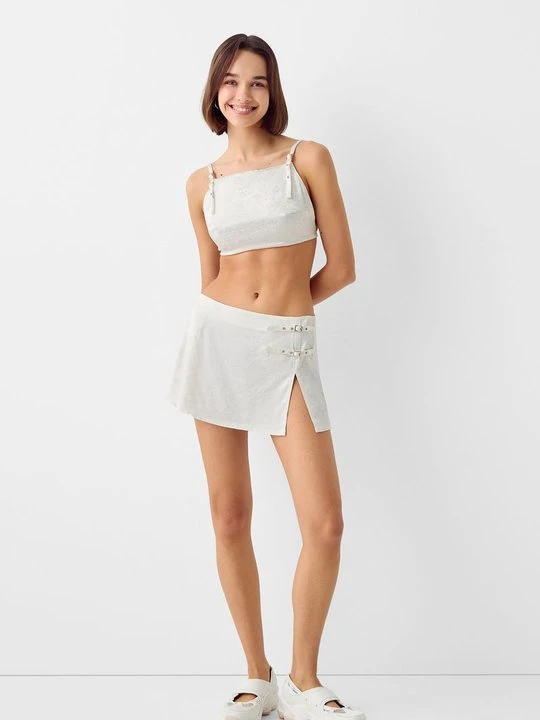 Zdjęcie produktu Top Bershka beżowy