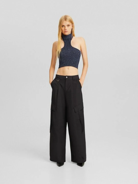 Zdjęcie produktu Top Bershka jasnoniebieski