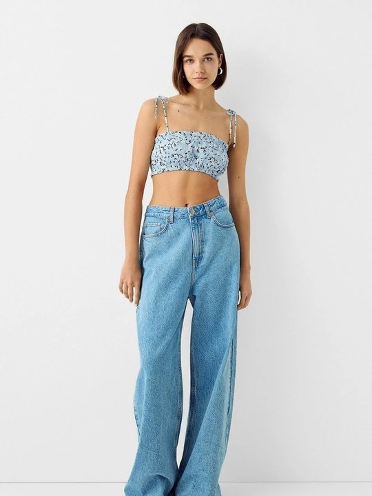 Zdjęcie produktu Top Bershka niebieski melanż