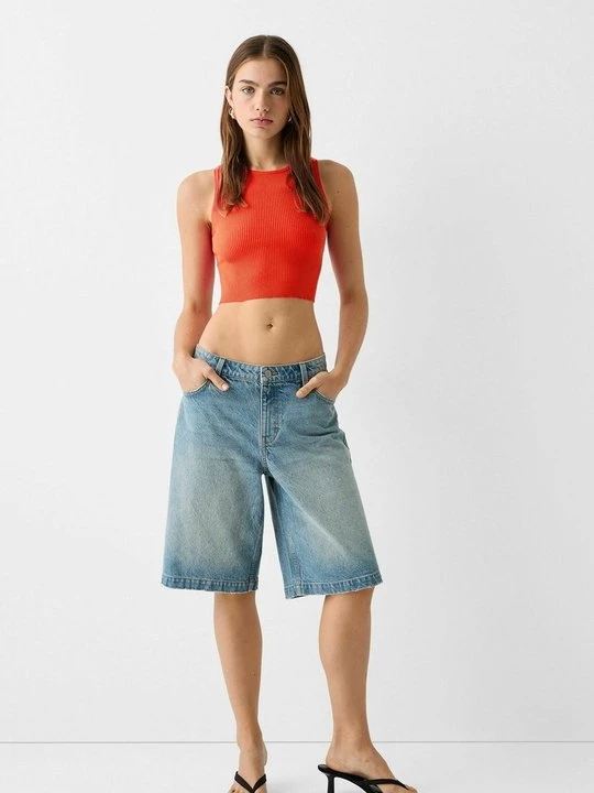 Zdjęcie produktu Top Bershka czerwony