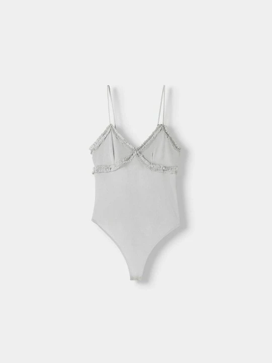 Zdjęcie produktu Top Bershka srebrny