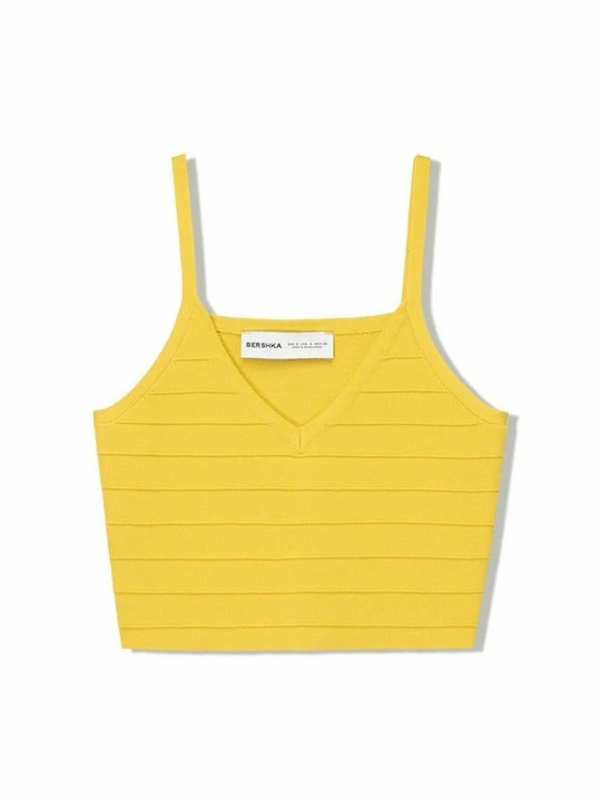 Zdjęcie produktu Top Bershka jasnożółty melanż