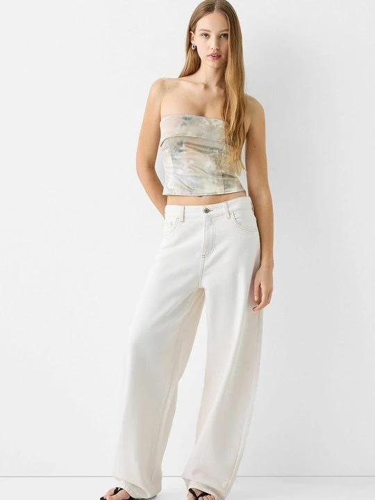 Zdjęcie produktu Top Bershka jasnoszary
