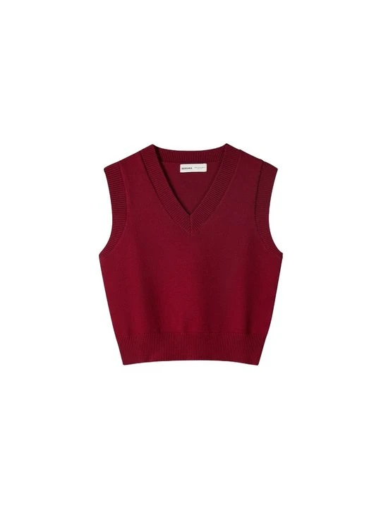 Zdjęcie produktu Top Bershka ciemnoczerwony