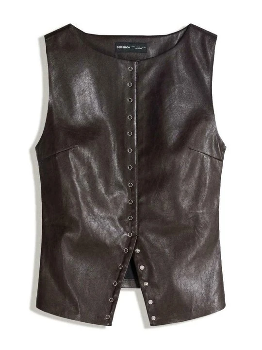 Zdjęcie produktu Top Bershka ciemnobrązowy