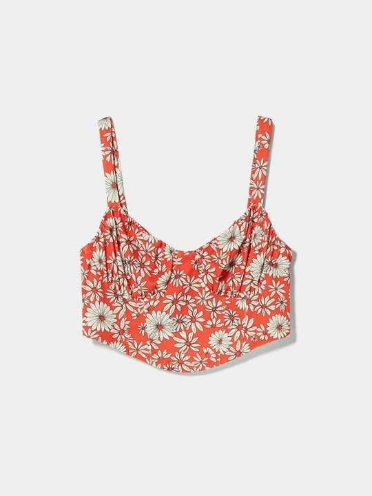 Zdjęcie produktu Top Bershka czerwony
