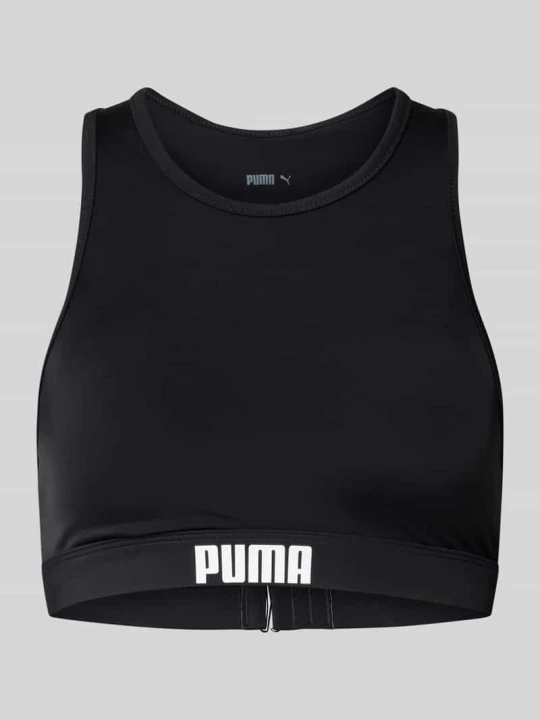 Zdjęcie produktu Top bikini typu bokserka Puma Czarny