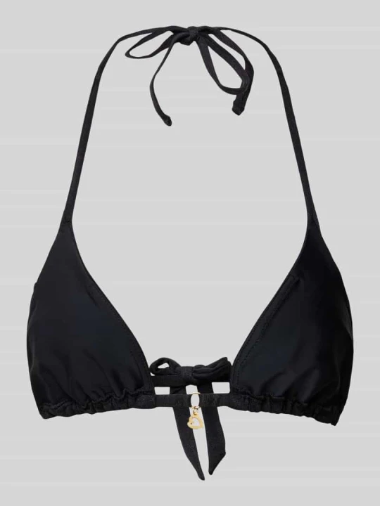 Zdjęcie produktu Top bikini z aplikacją z logo model ‘RICO LIGHTGLITTER’ Banana Moon Czarny