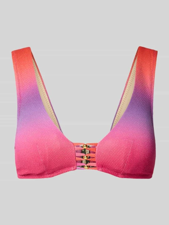 Zdjęcie produktu Top bikini z aplikacjami model ‘NUSA DUA’ MARIE JO Fuksjowy