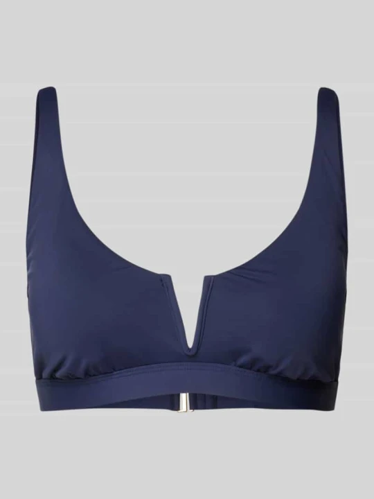 Zdjęcie produktu Top bikini z dekoltem w serek model ‘BEACH CLUB’ Lauren Ralph Lauren Ciemnoniebieski