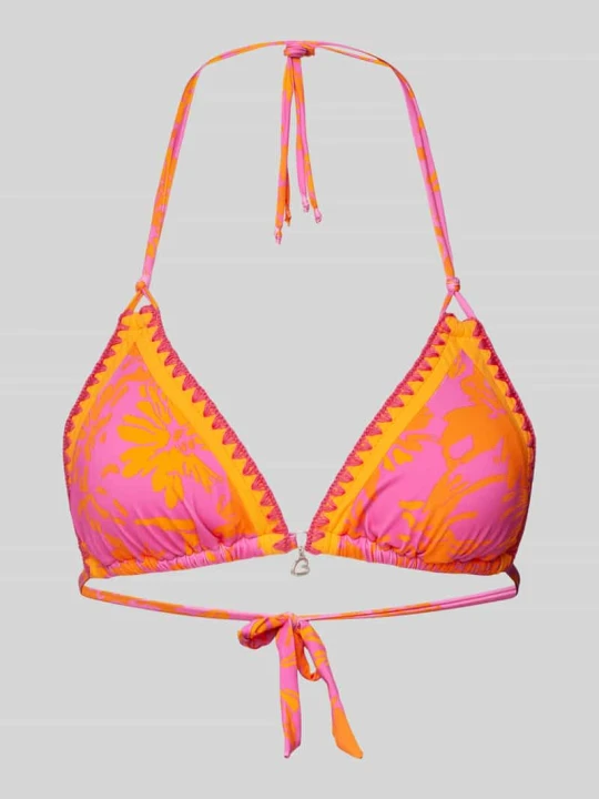 Zdjęcie produktu Top bikini z detalem z logo model ‘BLUCO’ Banana Moon Mocnoróżowy