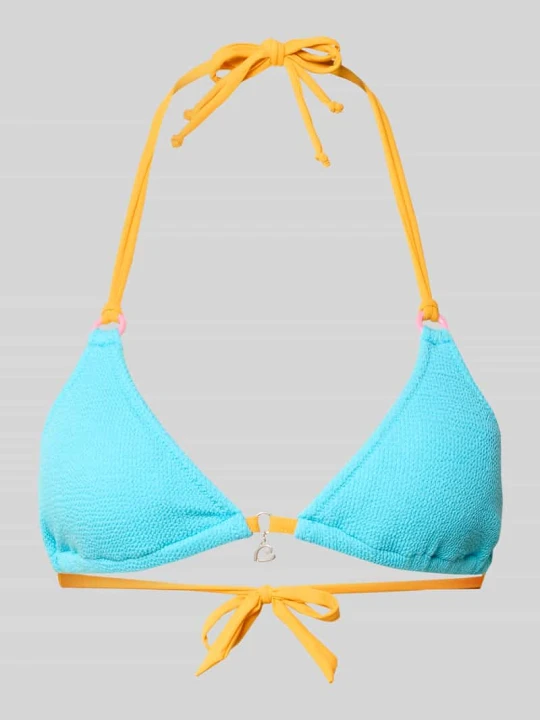 Zdjęcie produktu Góra od bikini z Detal z logo Model 'BRARO' Banana Moon Jasnoturkusowy