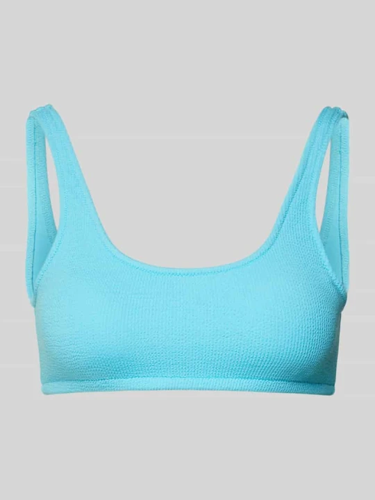 Zdjęcie produktu Top bikini z detalem z logo model ‘JUSTIN’ Banana Moon Jasnoturkusowy