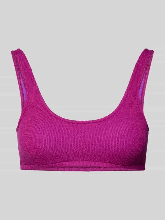 Zdjęcie produktu Top bikini z detalem z logo model ‘JUSTIN’ Banana Moon Fuksjowy