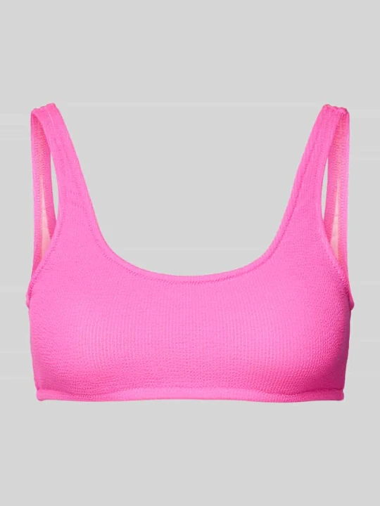 Zdjęcie produktu Top bikini z detalem z logo model ‘JUSTIN’ Banana Moon Mocnoróżowy