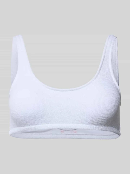 Zdjęcie produktu Top bikini z detalem z logo model ‘JUSTIN’ Banana Moon Biały