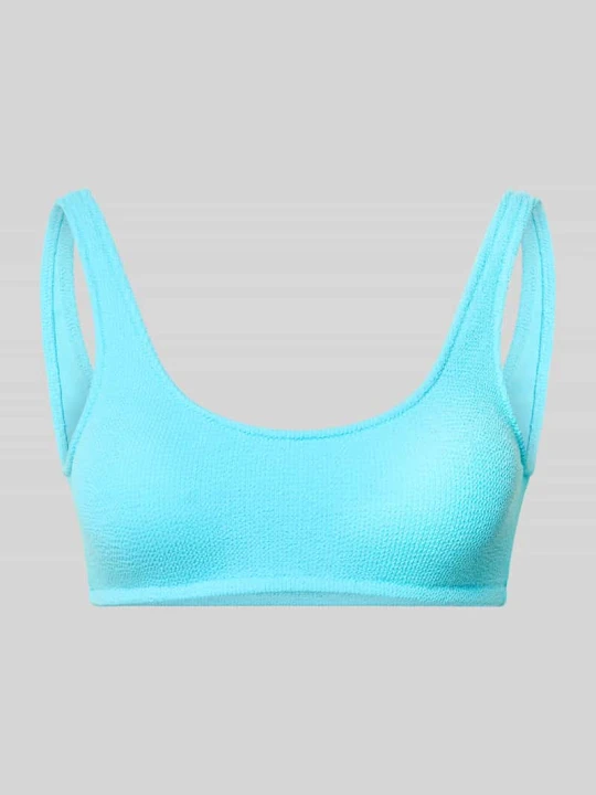 Zdjęcie produktu Góra od bikini z detalem z logo Model „JUSTIN” Banana Moon Jasnoturkusowy