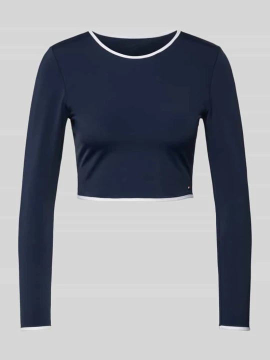 Zdjęcie produktu Top bikini z długim rękawem Tommy Hilfiger Granatowy