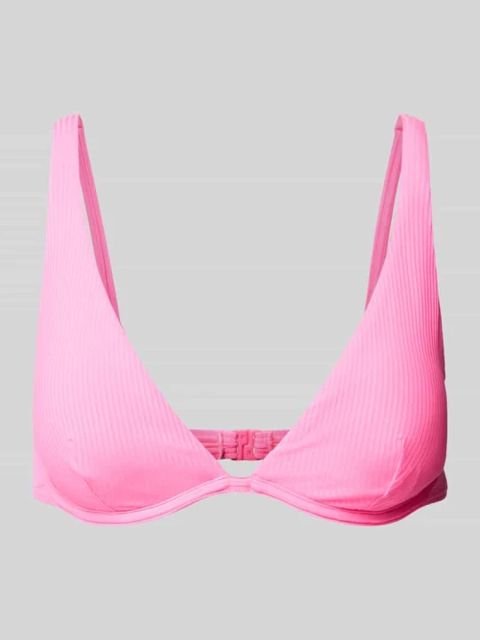 Zdjęcie produktu Top bikini z efektem prążkowania model ‘Lucky’ Venice Beach Mocnoróżowy