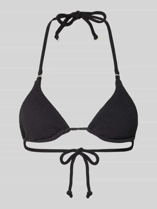 Zdjęcie produktu Góra od bikini z fakturowanym wzorem Model 'Dive' Seafolly Czarny