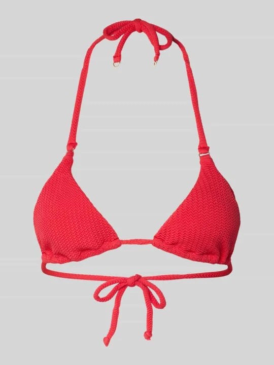 Zdjęcie produktu Góra od bikini z fakturowanym wzorem Model 'Dive' Seafolly Czerwony