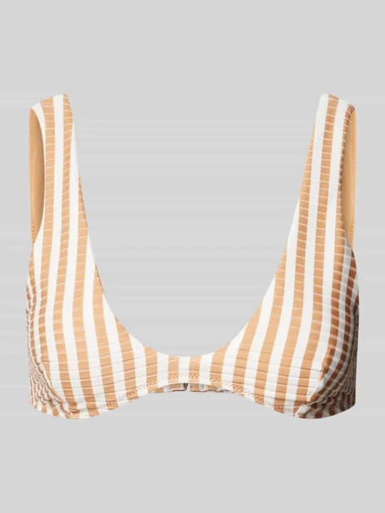 Zdjęcie produktu Top bikini z fakturowanym wzorem Rip Curl Jasnobrązowy