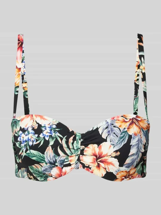 Zdjęcie produktu Top bikini z fiszbinami model ‘Salsa’ Lascana Czarny