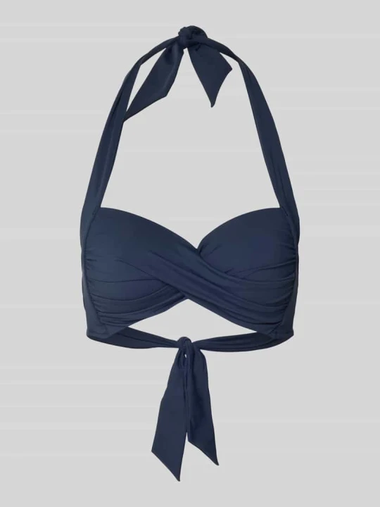 Zdjęcie produktu Top bikini z marszczeniami model ‘Twist’ Seafolly Ciemnoniebieski