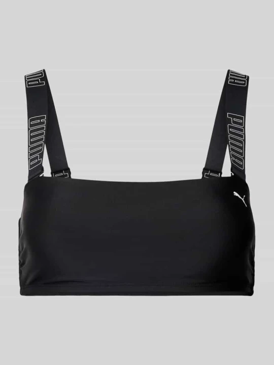Zdjęcie produktu Top bikini z nadrukiem z logo Puma Czarny