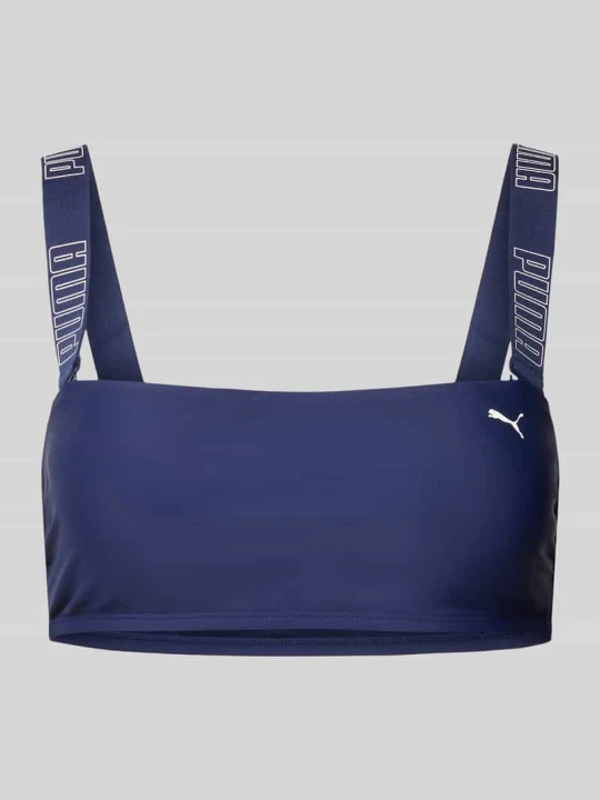 Zdjęcie produktu Top bikini z nadrukiem z logo Puma Granatowy