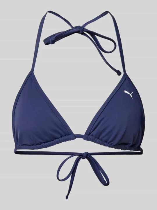 Zdjęcie produktu Top bikini z nadrukiem z logo Puma Granatowy