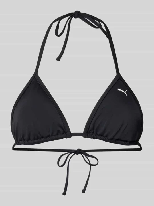 Zdjęcie produktu Top bikini z nadrukiem z logo Puma Czarny