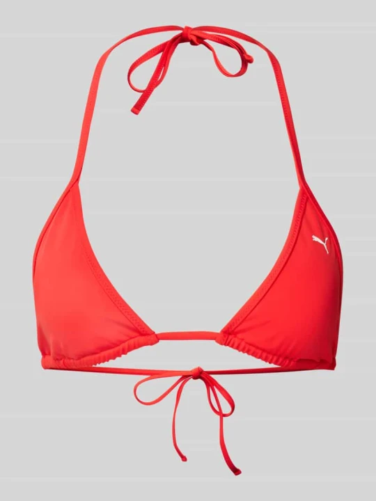 Zdjęcie produktu Top bikini z nadrukiem z logo Puma Czerwony