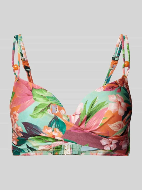 Zdjęcie produktu Top bikini z plisami model ‘NORMA JEANNE’ MARIE JO Koralowy