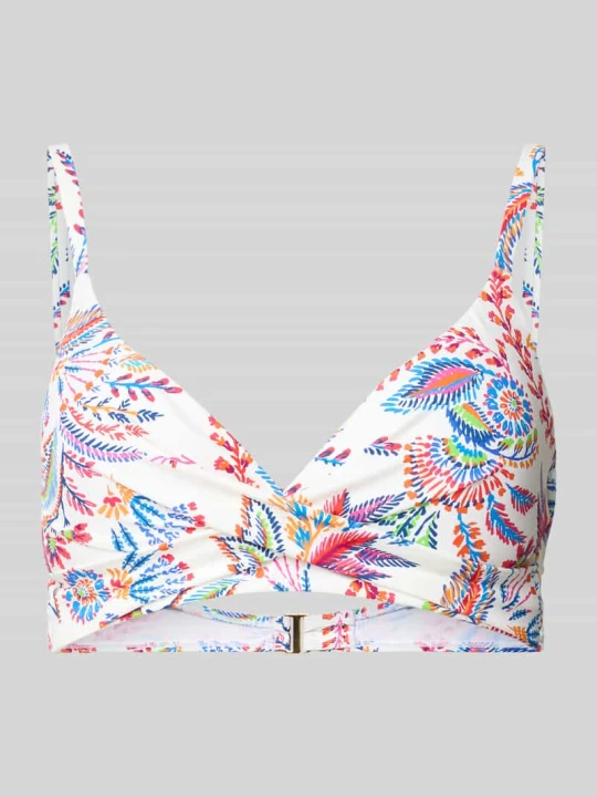 Zdjęcie produktu Top bikini z regulowanymi ramiączkami Lauren Ralph Lauren Biały