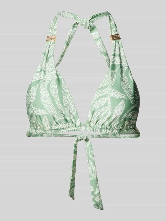 Zdjęcie produktu Top bikini z wiązaniem na szyi model ‘Akamu’ Barts Zielony