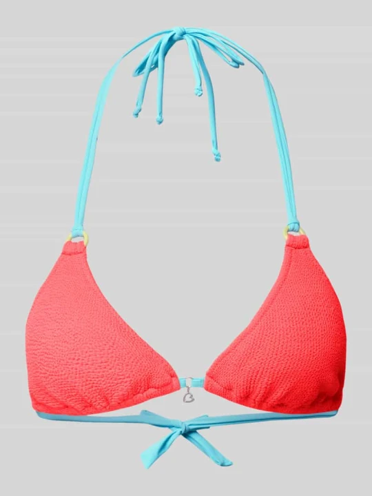 Zdjęcie produktu Top bikini z wiązaniem na szyi model ‘BRARO’ Banana Moon Koralowy