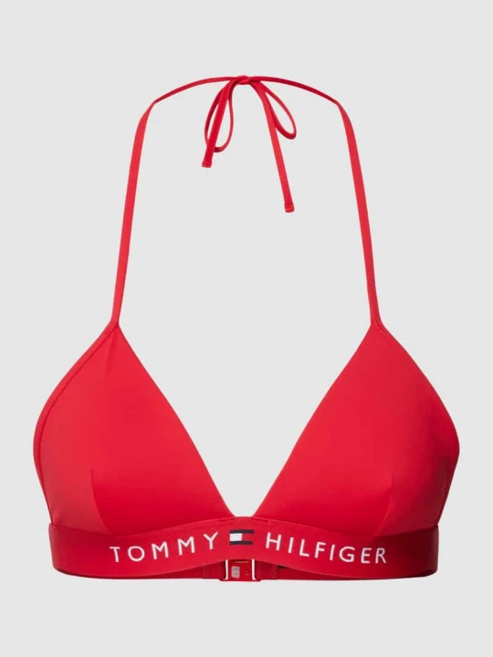 Zdjęcie produktu Góra od bikini z wiązaniem na szyi model 'ORIGINAL' Tommy Hilfiger Czerwony