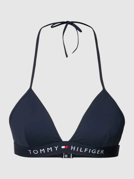 Zdjęcie produktu Góra od bikini z wiązaniem na szyi model 'ORIGINAL' Tommy Hilfiger Granatowy