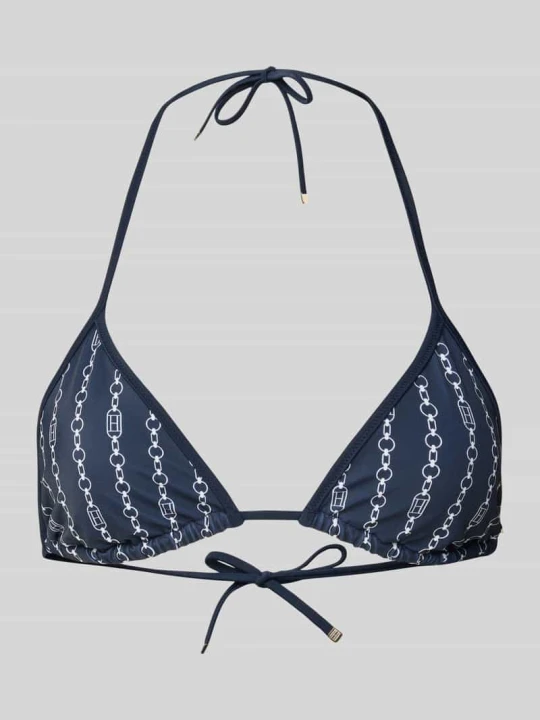 Zdjęcie produktu Top bikini z wiązaniem na szyi Tommy Hilfiger Granatowy