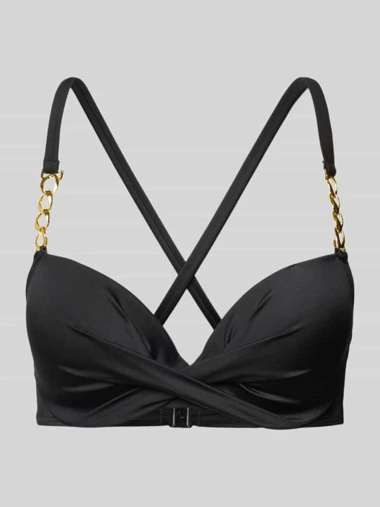 Zdjęcie produktu Top bikini z wiązanym detalem model ‘FILAO’ Dorina Czarny