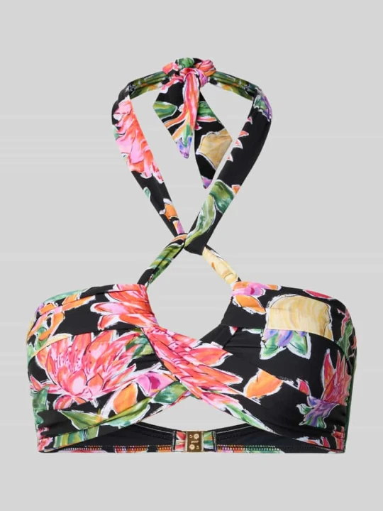 Zdjęcie produktu Góra od bikini we wzór na całej powierzchni Seafolly Czarny