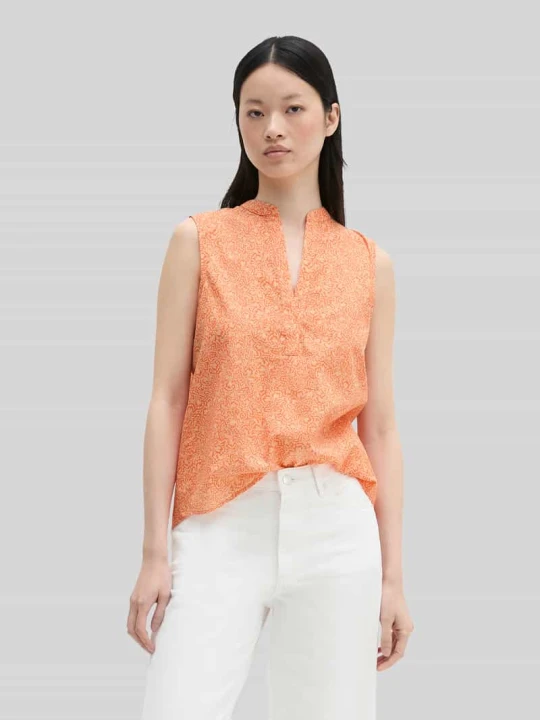 Zdjęcie produktu Top bluzkowy o kroju loose fit z czystej bawełny Marc O'Polo Pomarańczowy