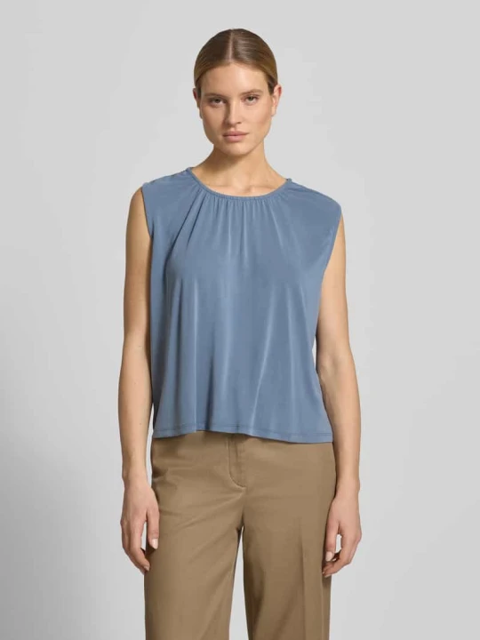 Zdjęcie produktu Top bluzkowy o kroju loose fit z mieszanki modalu model 'FILLI' Vero Moda Błękitny